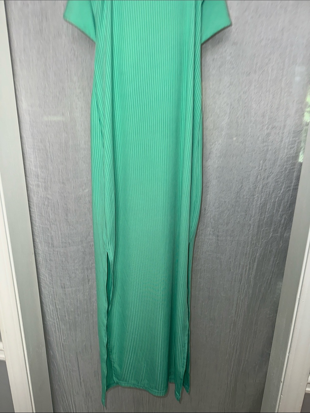 Lyaner Women’s Knot-Front Maxi Dress in Mint Green - Picture 3 of 4